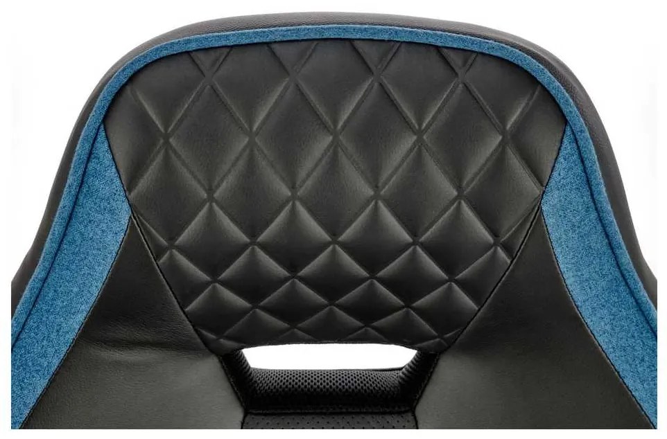 Fotoliu de birou Rebound, negru / albastru