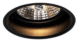 Spotlight modern îngropat negru fără ramă - Impact 70