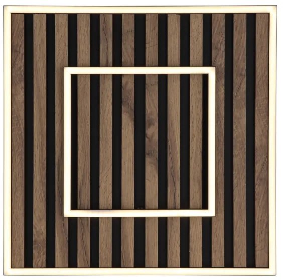 Plafonieră LED Globo 67345D1 WOODY LED/36W/230V 3000K 45x45 cm