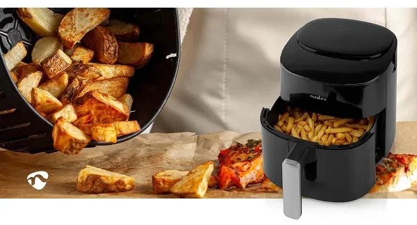 Friteuză cu aer cald 4,2 l 1300W/230V/240 min Nedis KAAF160BK