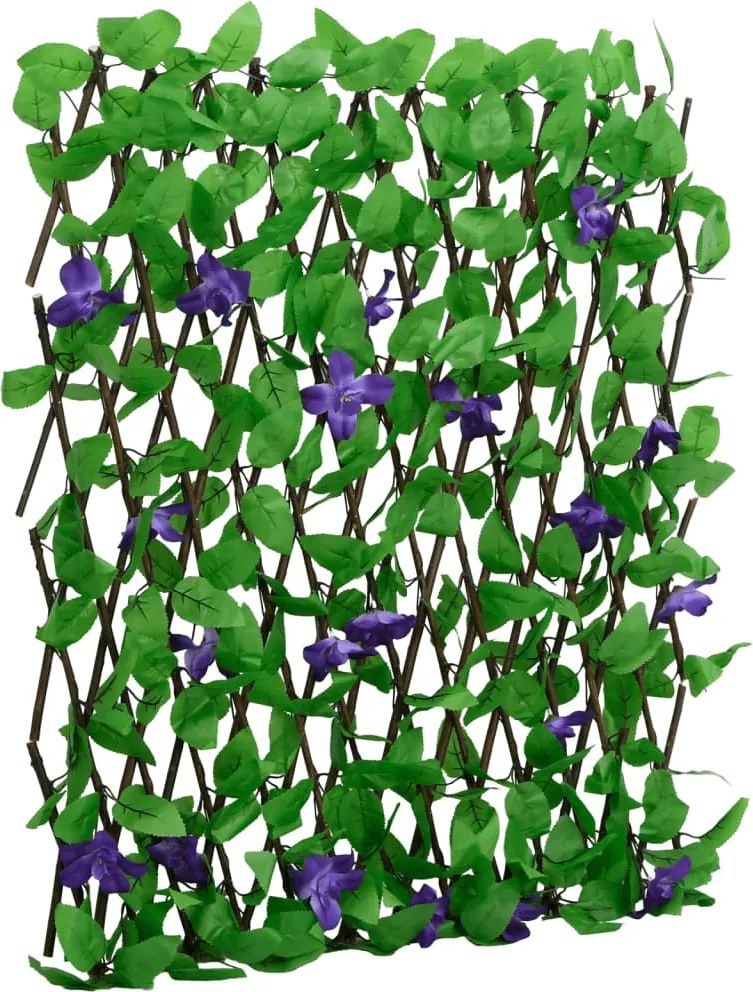 vidaXL Spalier cu iederă artificială, extensibil, verde, 180x70 cm