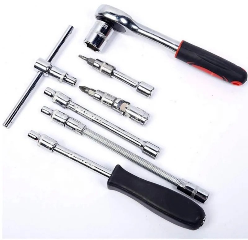 Set instrumente Schwartsmann SW-171PCS, 171 piese, Cufar, Crom