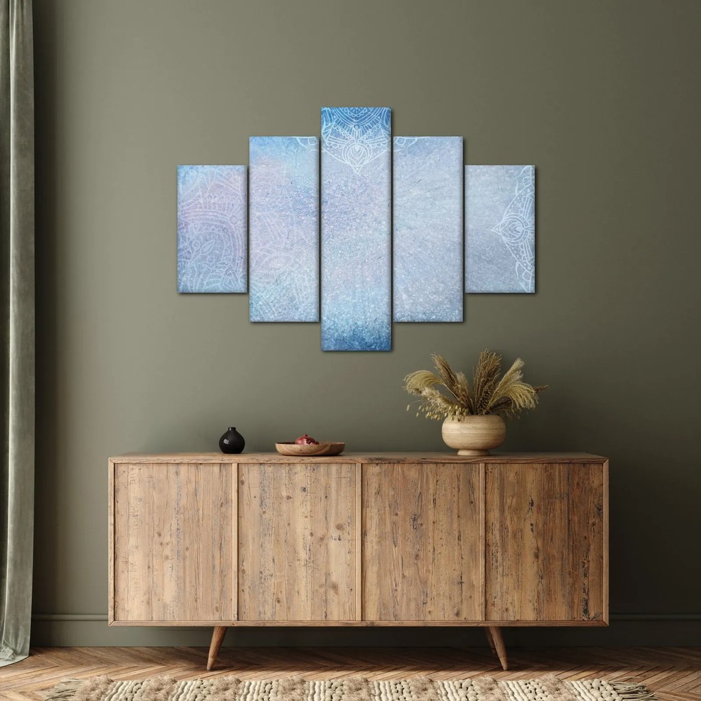 Tablou - Mandala in albastru (150x105 cm)
