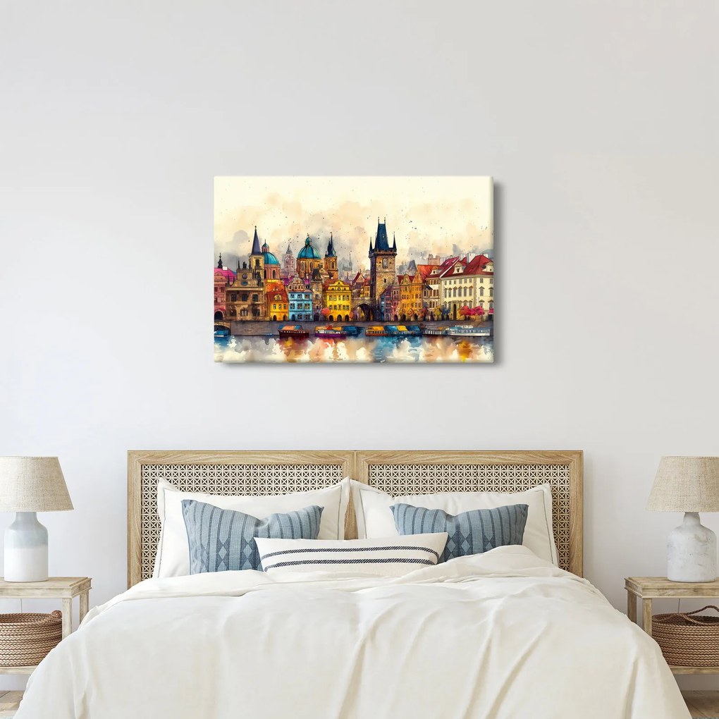 Tablou - Toamna în orașul pictat (90x60 cm)