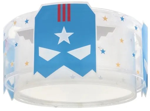 Plafonieră pentru copii Dalber 61816 BLUE HERO 2xE27/15W/230V