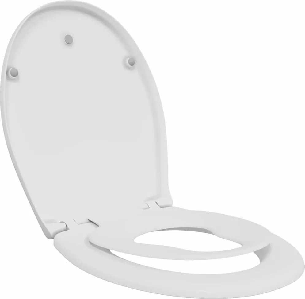 vidaXL Capacul de toaletă Alb 47 x 37 x 4 cm Duroplast