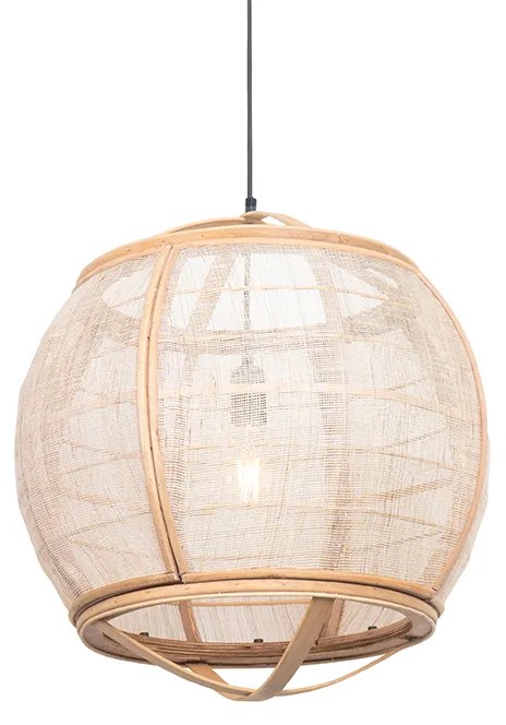 Lampa suspendată inteligentă maro 50 cm incl. Wifi G95 - Pascal