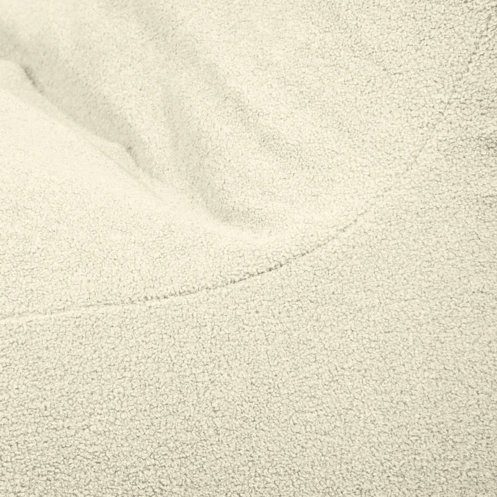 Fotoliu bean bag gri deschis cu tapițerie din țesătură bouclé Lounge 100 – SLOWDOWN