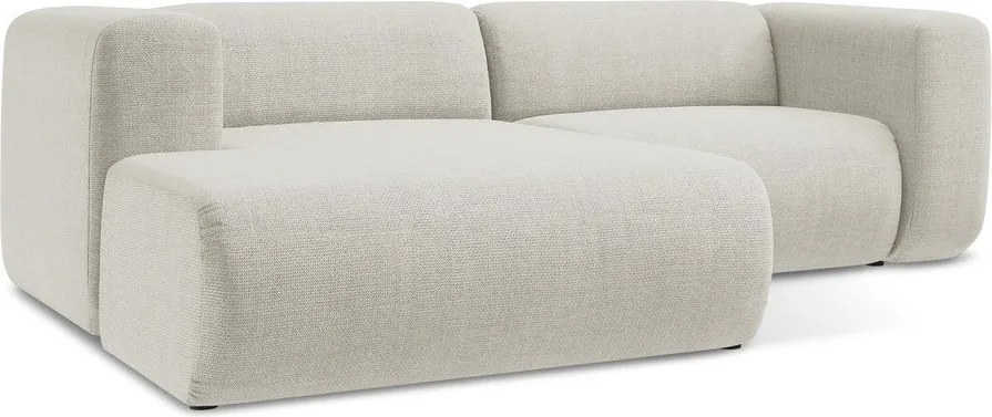 Colțar bej (cu colț pe partea stângă/cu șezlong) Ekahi – Makamii