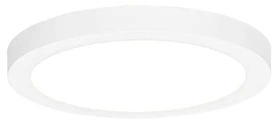 Spot integrat sau de suprafață alb 22 cm inclusiv LED cu dimmer în 3 trepte Dim to Warm - Trans