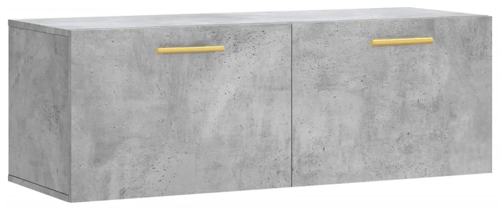 830120 vidaXL Dulap de perete, gri beton, 100x36,5x35 cm, lemn prelucrat