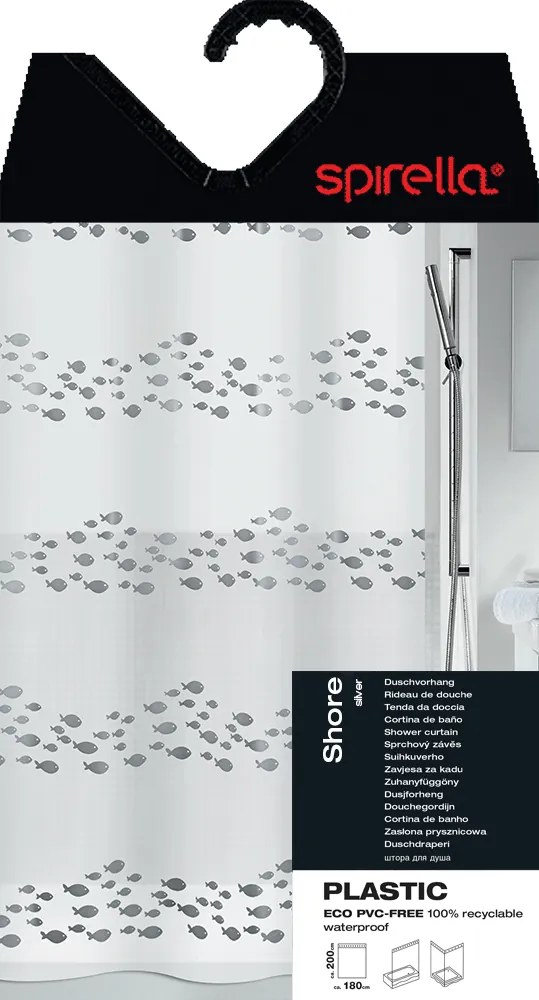 Perdea de duș 180x200 cm Shore – Spirella