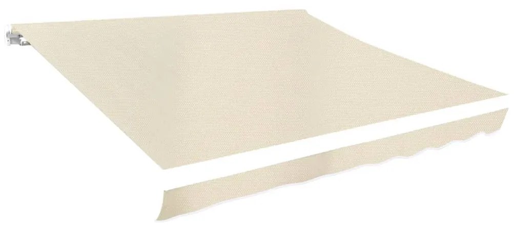 vidaXL Pânză de copertină, crem, 3 x 2,5 m, (cadrul nu este inclus)