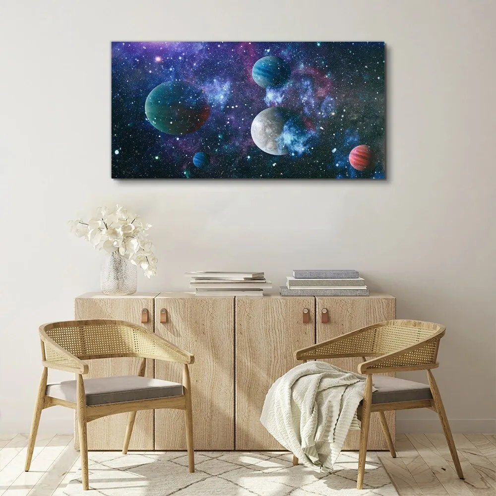 Tablou canvas cerul planetei stele