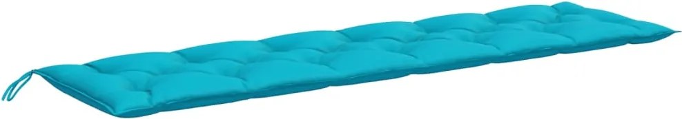 vidaXL Pernă pentru bancă de grădină, turcoaz, 200x50x7 cm, textil