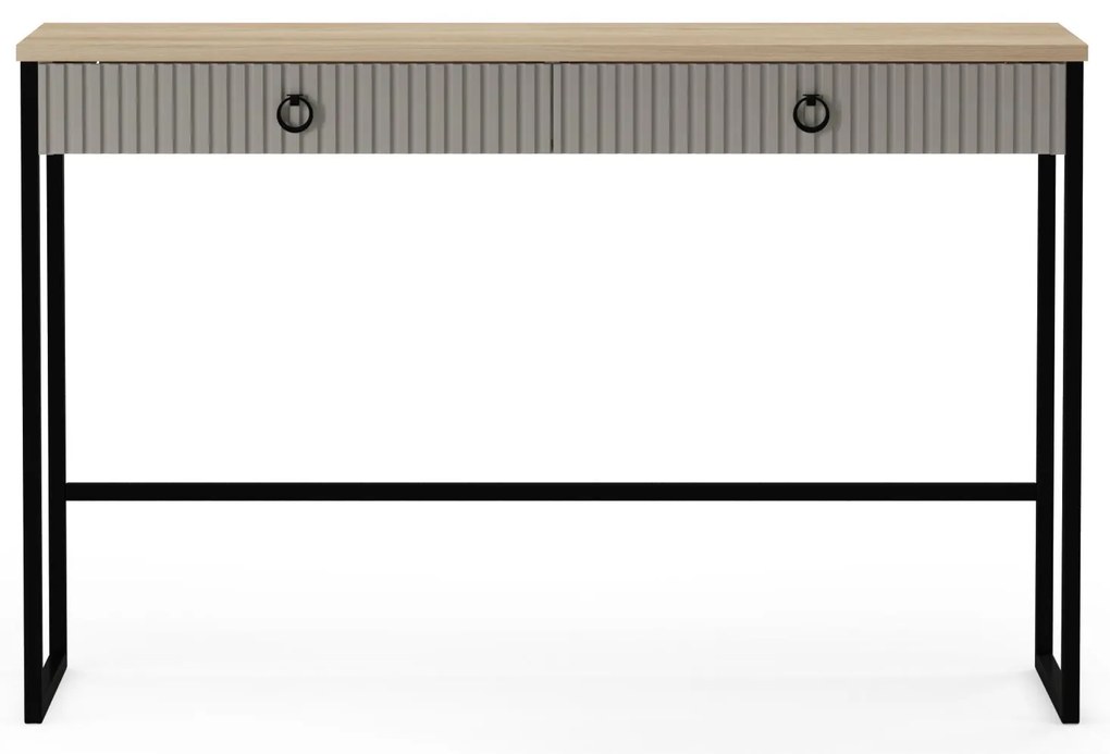 Masă de toaletă Demandaron (taupe + stejar silverjack). 1116804
