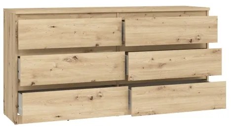 Comodă cu sertare MAO, stejar Artisan