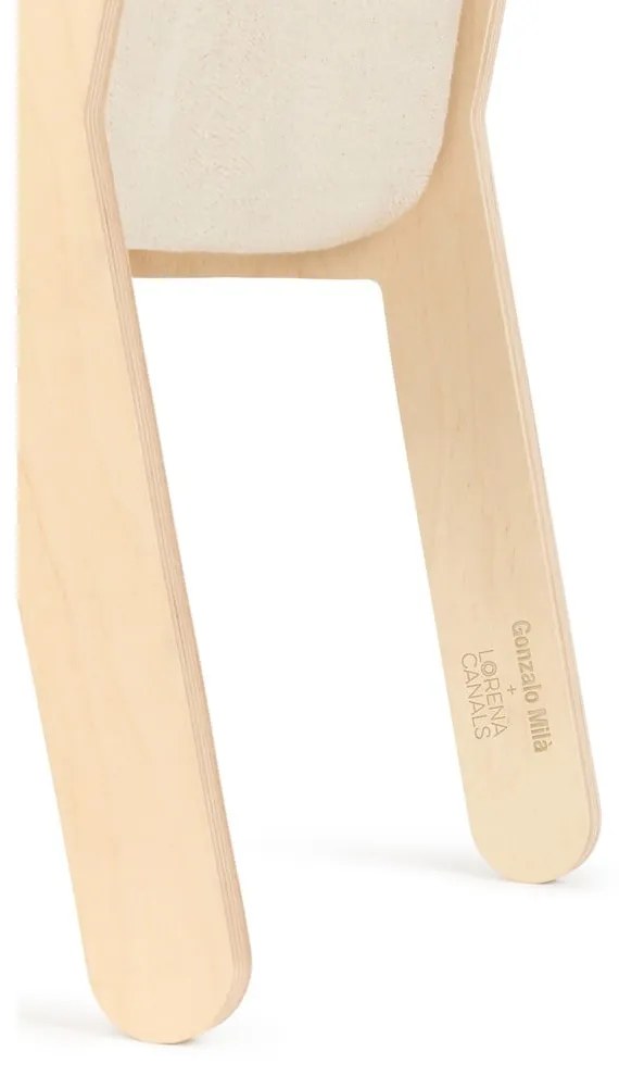 Scaun de copii bej/în culoare naturală ABC – Lorena Canals