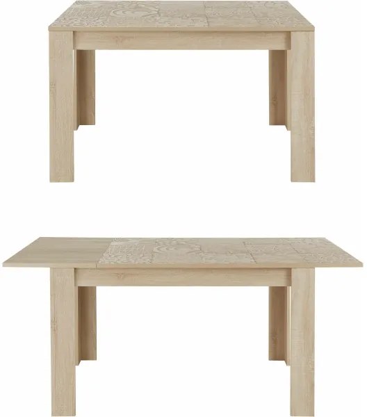 Masă extensibilă pentru dining ARIA, stejar Sonoma