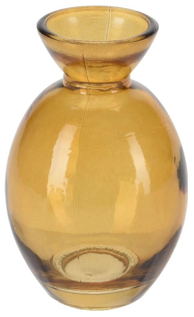 Vaza Honesty din sticla amber 10 cm - modele diverse