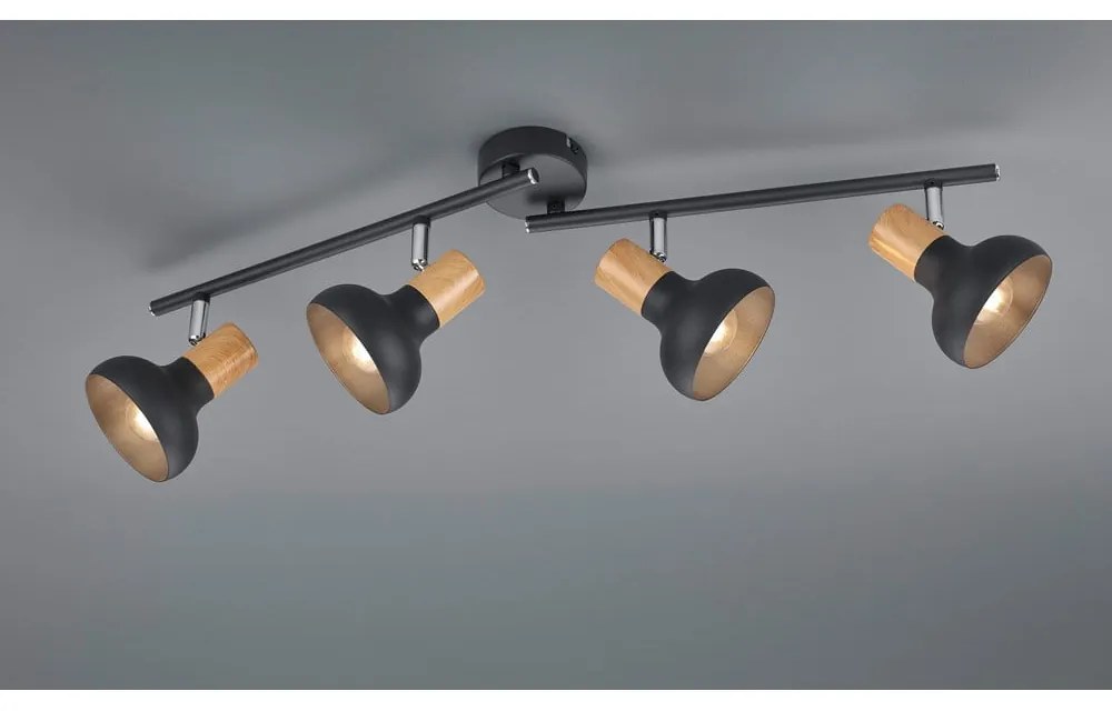 Spot negru mat ø 10 cm Latika – Reality