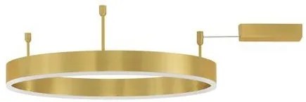 Lustra/Plafoniera LED dimabila design circular MOTIF bronz 60cm
