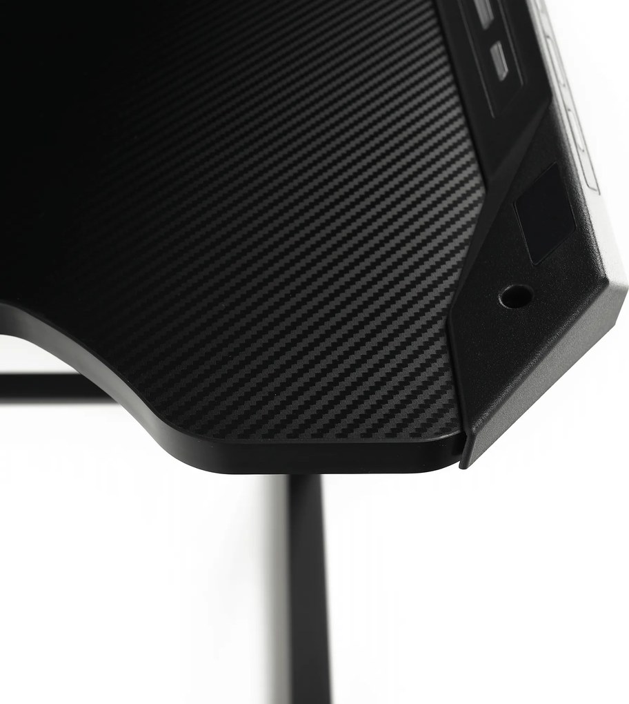 Birou PC/birou gaming, negru, JADIS