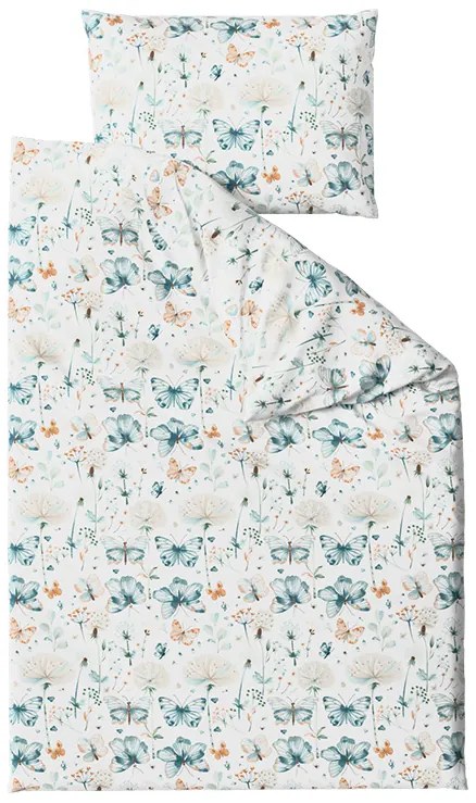 Lenjerie de pat din bumbac creponat pentru patut Renforcé ELIVINE albă Dimensiune lenjerie de pat: 45 x 65 cm | 90 x 140 cm