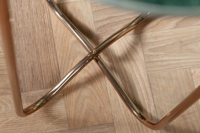 Masuta laterala Noble marmura verde, auriu