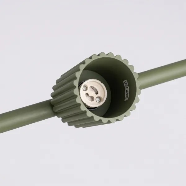 Sollux SL.2714 - Lustră suspendată pe cablu KARBON 4xGU10/10W/230V verde
