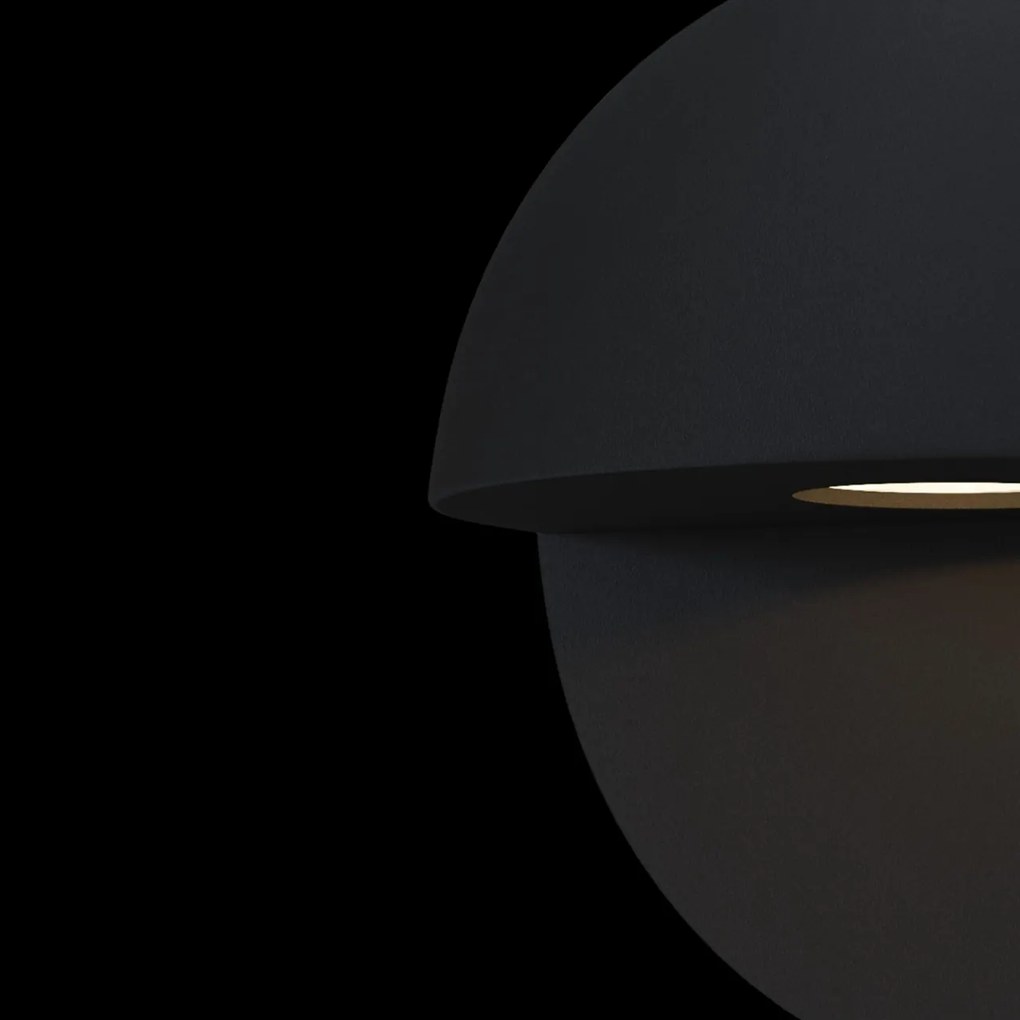 Aplica LED iluminat exterior IP55, design modern, 9cm Mezzo negru MYO033WL-L7B3K