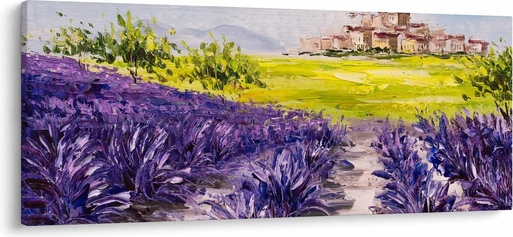 Tablou - Provence, Franța, pictură în ulei (120x50 cm)