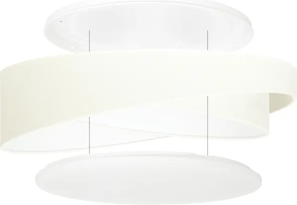 BRILAGI - Corp de iluminat LED reglabil VELVET TWIST LED/36W/230V CCT Ø 65 cm WT bej + telecomandă
