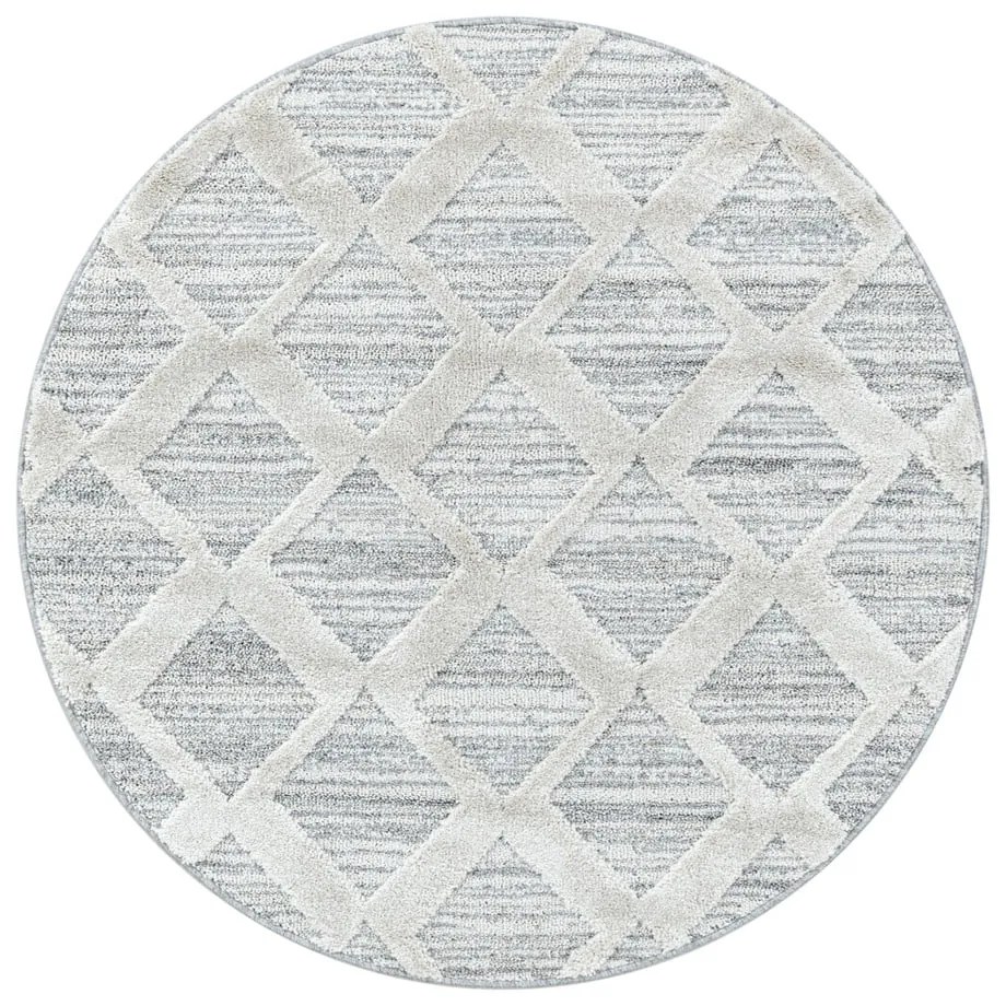 Covor gri deschis rotund ø 120 cm Pisa – Ayyildiz Carpets