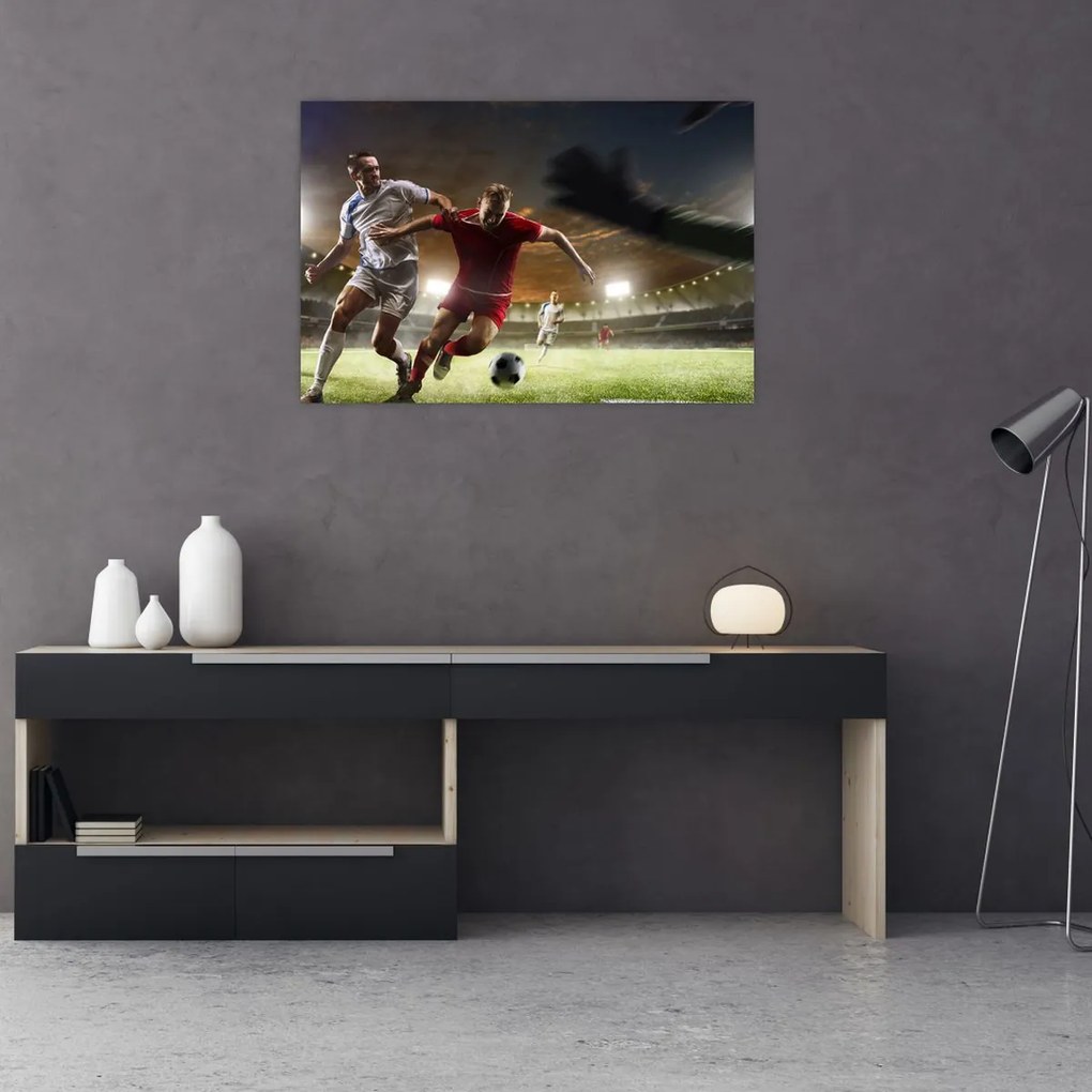 Tablou - Fotbaliști în acțiune (90x60 cm)