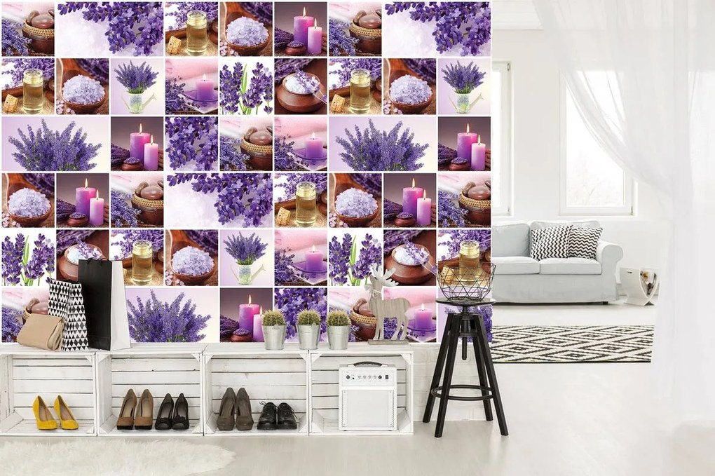 Fototapet - Lavanda - colaj (254x184 cm)