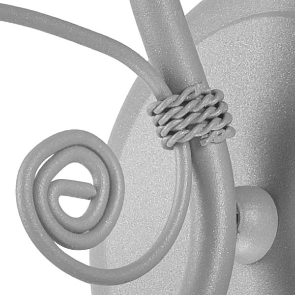 Aplică perete RETRO II 1xE27/60W/230V argintiu