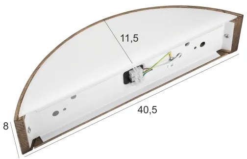 Aplică LED Brilagi CARVALHO 1xE27/60W/230V nuc stejar