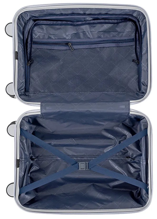 TraveLux Voyager V gurulós bőrönd szett szürke