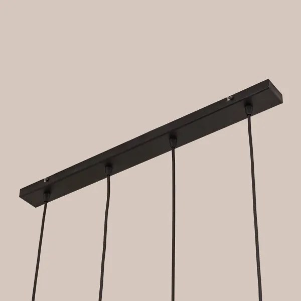 Lustră suspendată pe cablu GAMBIT 4xGU10/10W/230V neagră