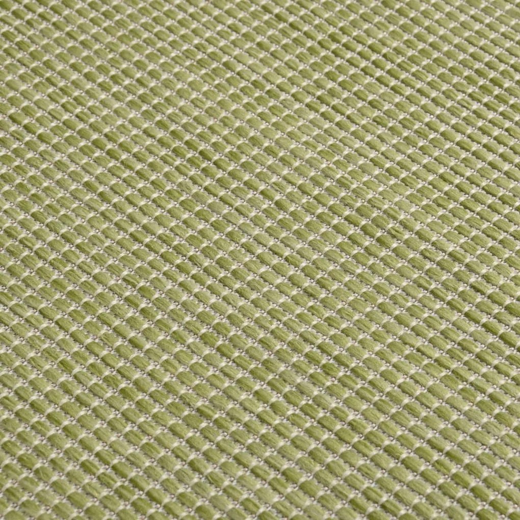 Covor de exterior, verde, 80x250 cm, tesatura plata Verde, 80 x 250 cm