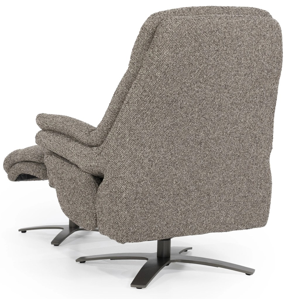 Fotoliu Caleb din tesatura si fier taupe