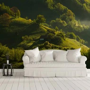 Tapet - Pe dealuri PVC Autocolant Wall Art, 130x90 cm