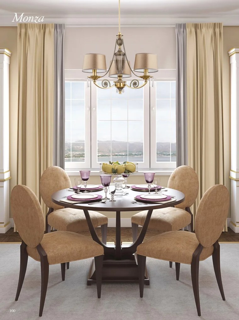 Candelabru 3 brate design clasic cristal Asfour Monza