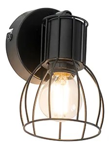 Spotlight modern din oțel negru reglabil - Botu