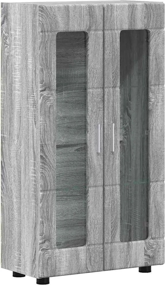 vidaXL Bufet cu ușă FLORIN Gri Sonoma 55,5 x 29 x 103 cm Lemn compozit