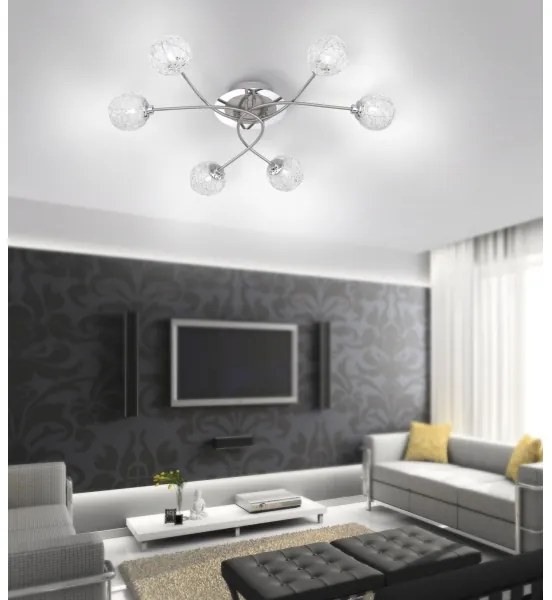 Lustră aplicată WOMBLE 6xG9/28W/230V Paul Neuhaus 6796-55