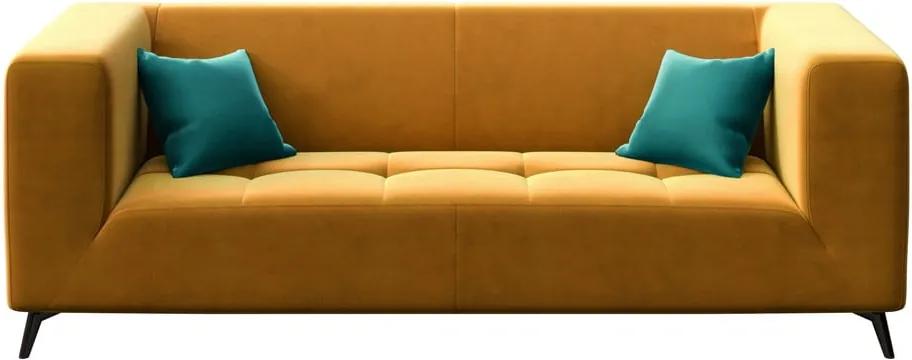 Canapea cu 3 locuri MESONICA Toro, galben miere