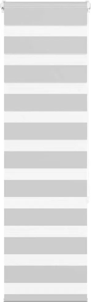 vidaXL Jaluzea tip zebra gri deschis lățime țesătură 35,9 cm poliester