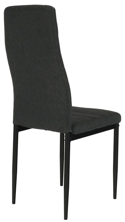Scaun de sufragerie Collort nova (gri închis + negru). 744536